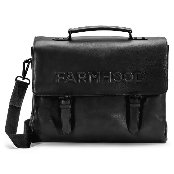 Farmhood Memphis Aktentasche XXL 3 Fächer Leder 39 cm