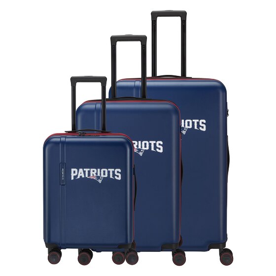 Travelite travelite x NFL 4 Rollen Kofferset 3-teilig mit Dehnfalte