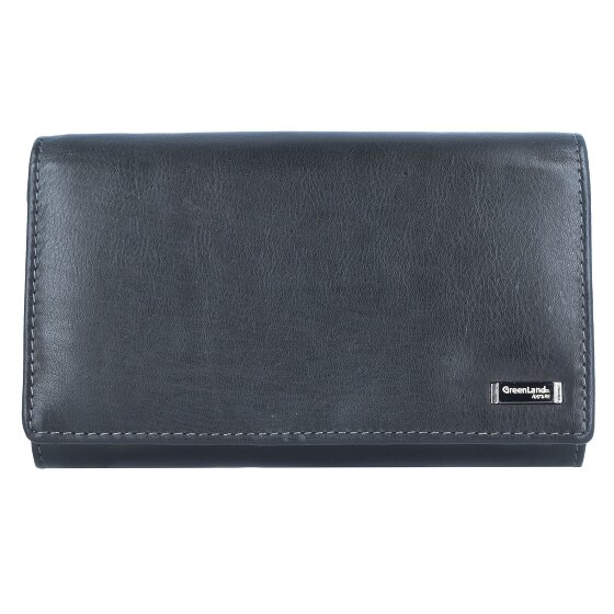 Greenland Nature Black Nappa Geldbörse RFID Leder 16 cm
