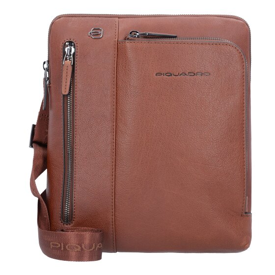 Piquadro Black Square Umhängetasche Leder 24 cm