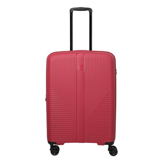 Travelite Air Stripe 4 Rollen Trolley M 66 cm mit Dehnfalte