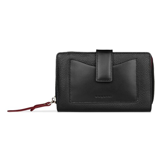 Bugatti Viola Geldbörse RFID Schutz Leder 16 cm