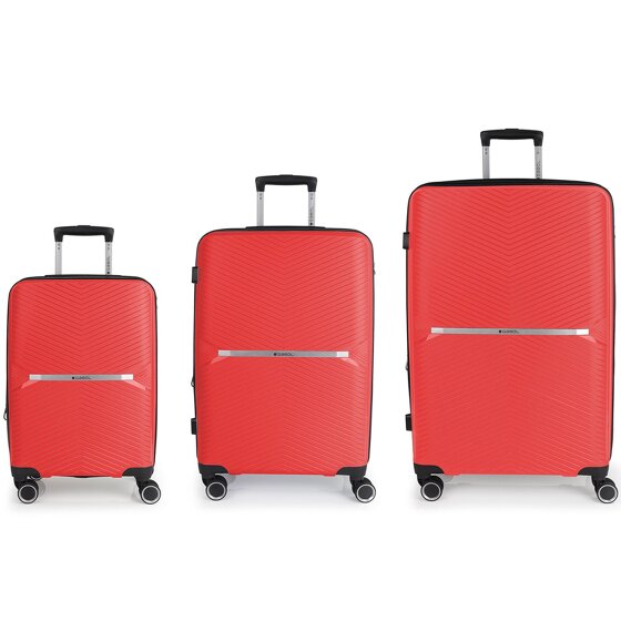 Gabol Kume 4 Rollen Kofferset 3-teilig mit Dehnfalte