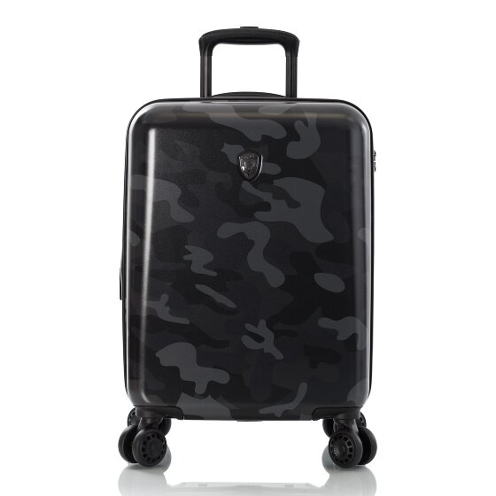 Heys Black Camo 4 Rollen Kabinentrolley S 53 cm mit Dehnfalte