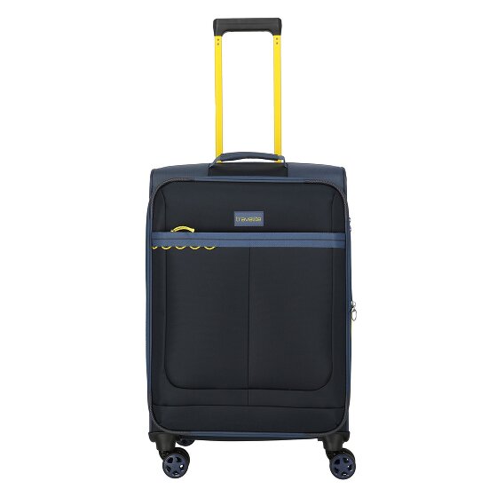 Travelite Color Craze 4 Rollen Trolley M 66 cm mit Dehnfalte