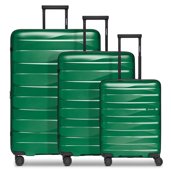 Bergpfeil Travel 4-Rollen Kofferset 3-tlg. mit Dehnfalte