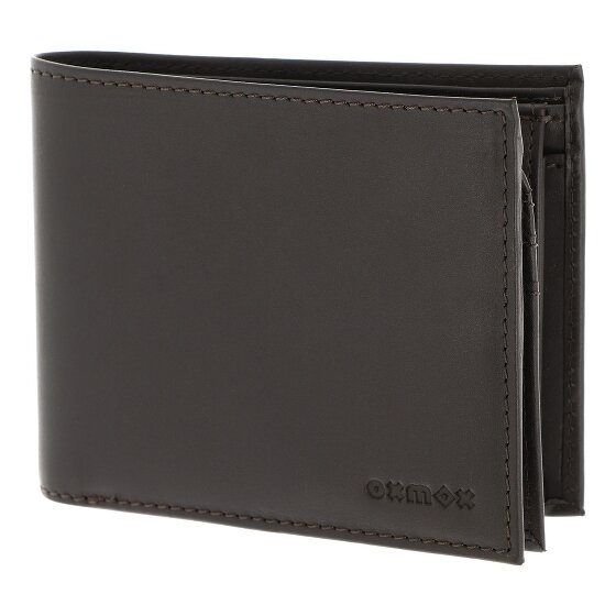 oxmox Leather Geldbörse RFID Schutz Leder 12 cm