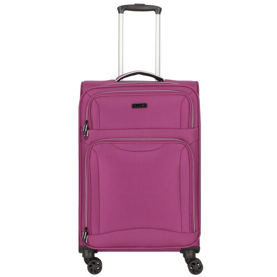 d&n Travel Line 9204 4 Rollen Trolley M 66 cm mit Dehnfalte