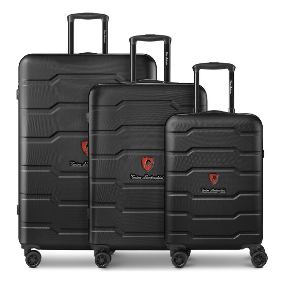 Tonino Lamborghini Bologna 4 Rollen Kofferset 3-teilig