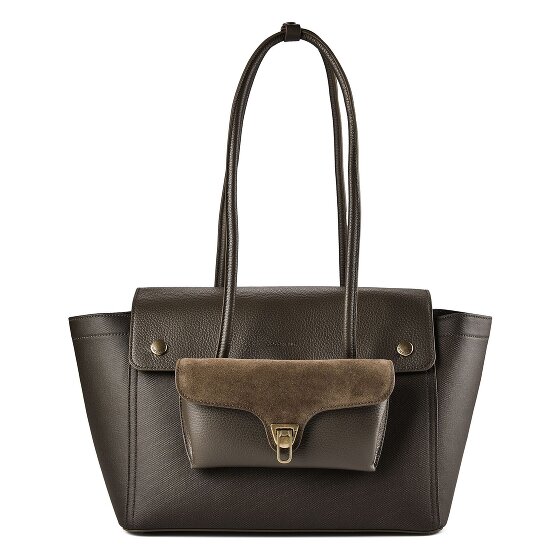 Coccinelle Double Beat Schultertasche Leder 33 cm