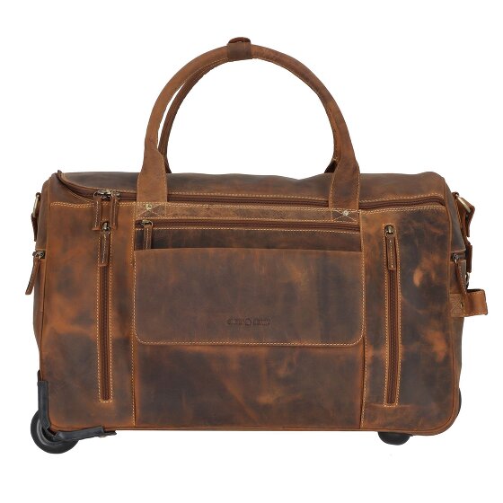 Greenburry Vintage 2 Rollen Reisetasche Leder 32 cm