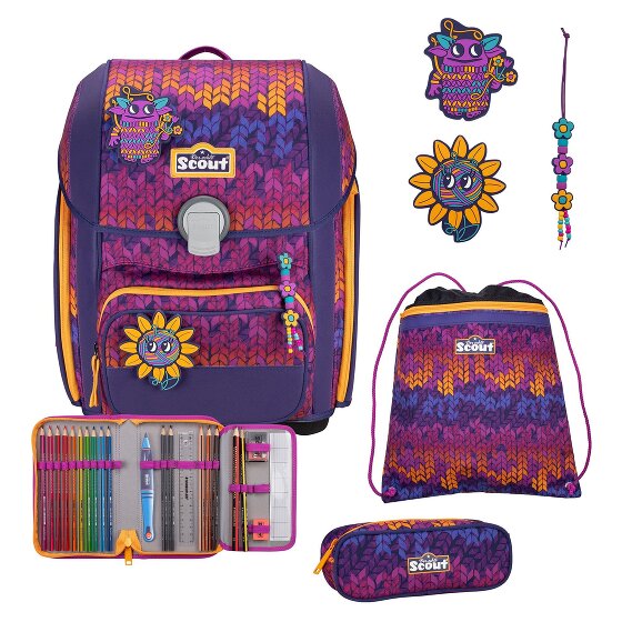 Scout Genius Schulranzen-Set 4-teilig