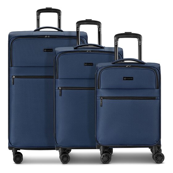Bugatti Valencia Soft 4 Rollen Kofferset 3-teilig mit Dehnfalte