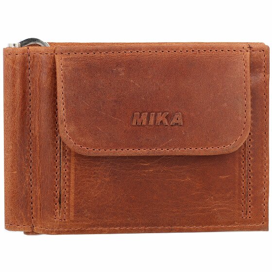 Mika Geldbörse RFID Leder 11 cm mit Geldscheinklammer