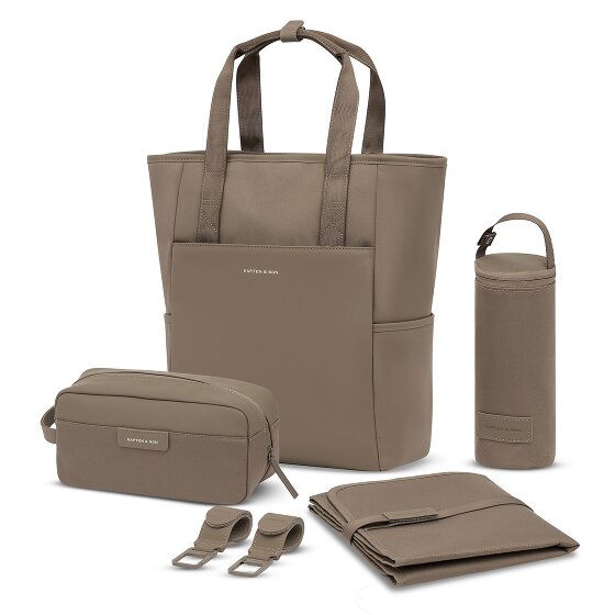 Kapten & Son Lindby Wickeltaschenset 4 tlg. Laptopfach