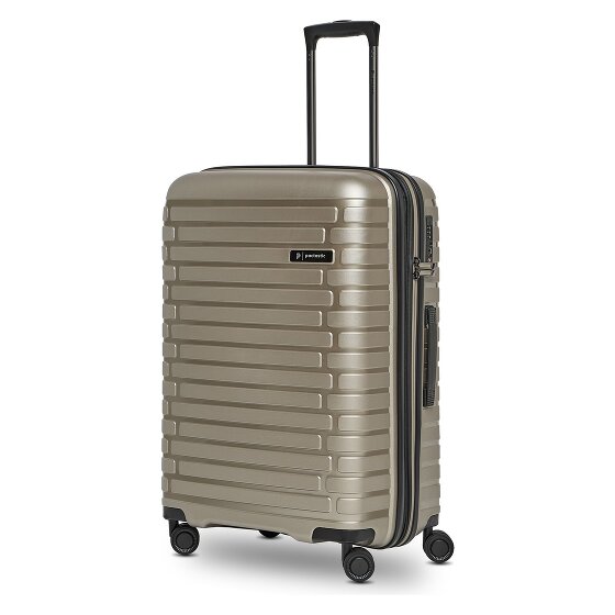 Pactastic Collection 04 THE MEDIUM + 4 Rollen Trolley M 66 cm mit Dehnfalte