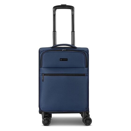 Bugatti Valencia Soft 4 Rollen Kabinentrolley S 55 cm mit Dehnfalte
