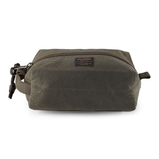 Filson Tin Cloth Kulturbeutel Leder 23 cm