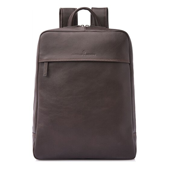Castelijn & Beerens Daypack RFID Schutz Leder 42 cm Laptopfach