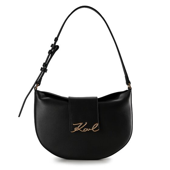 Karl Lagerfeld Signature Schultertasche Leder 27 cm