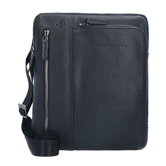 Piquadro Black Square Umhängetasche Leder 23 cm