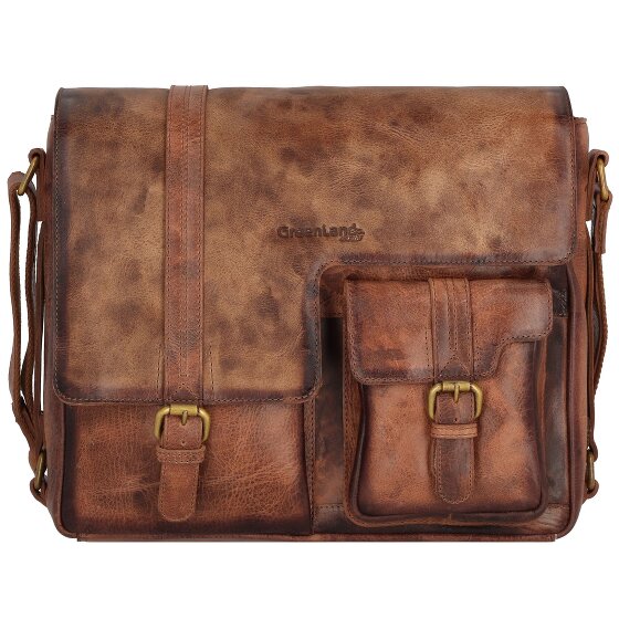 Greenland Nature Mascu & Line Umhängetasche Leder 30 cm