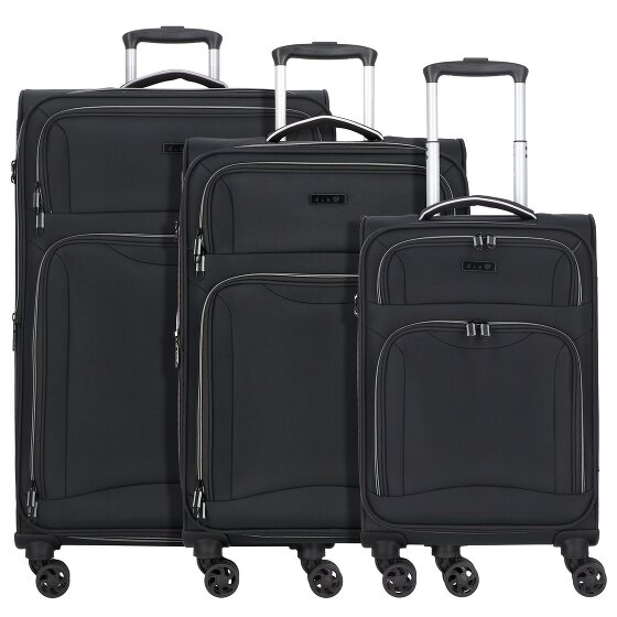 d&n Travel Line 9204 4 Rollen Kofferset 3-teilig mit Dehnfalte