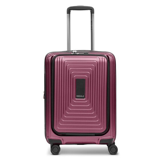 Redolz Essentials 14 4 Rollen Kabinentrolley S 55 cm Laptopfach mit Dehnfalte