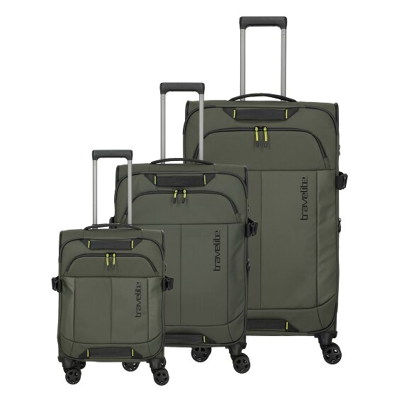 Travelite Briize 4 Rollen Kofferset 3-teilig mit Dehnfalte