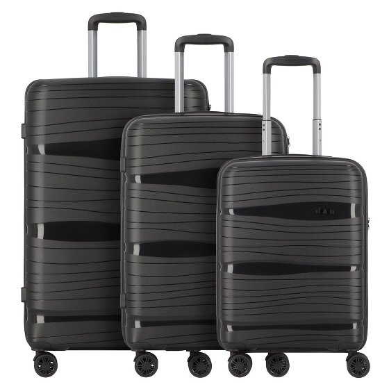d&n Travel Line 4300 4 Rollen Kofferset 3-teilig