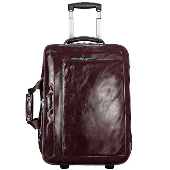 Piquadro Blue Square 2 Rollen Businesstrolley Leder 51 cm Laptopfach