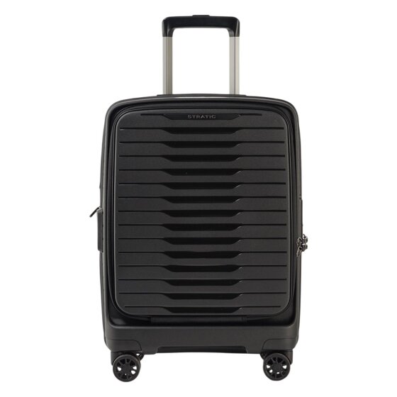 Stratic Novium 4 Rollen Kabinentrolley S 55 cm Laptopfach mit Dehnfalte