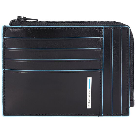 Piquadro Blue Square Kreditkartenetui RFID Schutz Leder 12 cm Geschenkbox