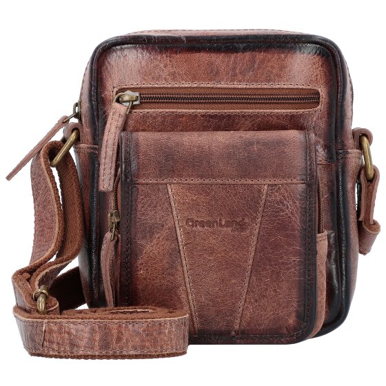 Greenland Nature Mascu & Line Umhängetasche Leder 20 cm