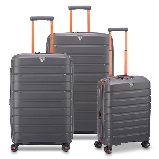 Roncato B-Flying Move 4 Rollen Kofferset 3-teilig mit Dehnfalte