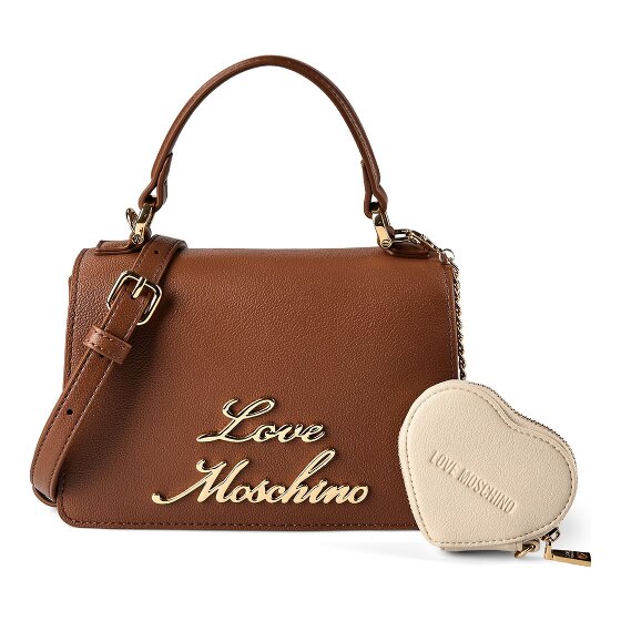 Love Moschino Heart Charm Handtasche Leder 21 cm