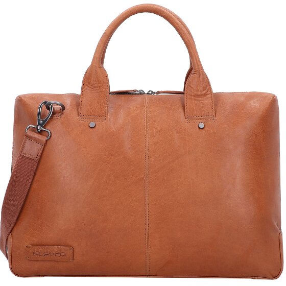 Plevier Rock Basalt Aktentasche Leder 41 cm Laptopfach
