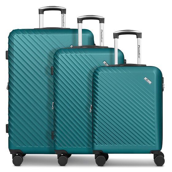 Check.In Paradise 2.0 4 Rollen Kofferset 3-teilig mit Dehnfalte