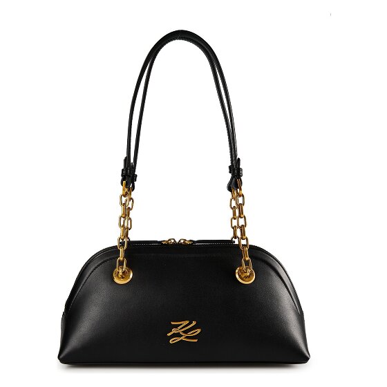 Karl Lagerfeld Autograph Schultertasche Leder 30 cm