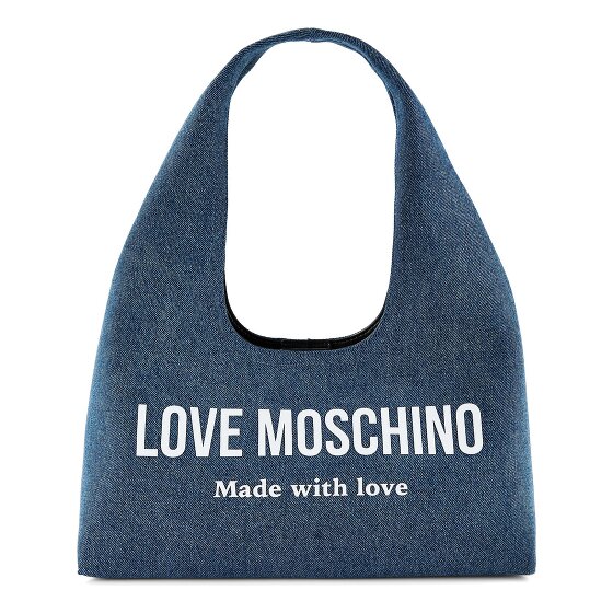 Love Moschino Denim Signature Love Schultertasche 34 cm