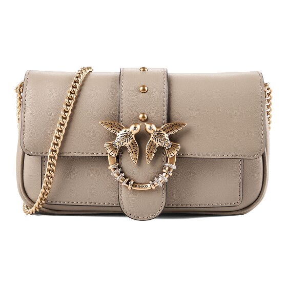 PINKO Love Pocket Umhängetasche Leder 20 cm