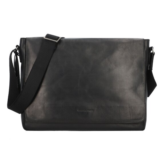 Greenburry Pure Black Messenger Leder 37 cm