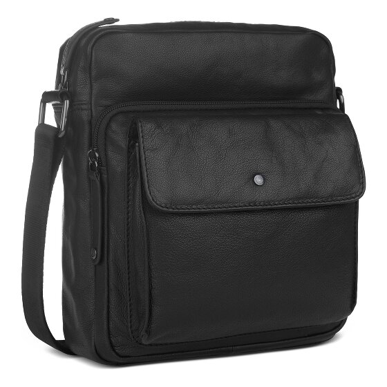Bugatti Black Magic Umhängetasche Leder 22 cm