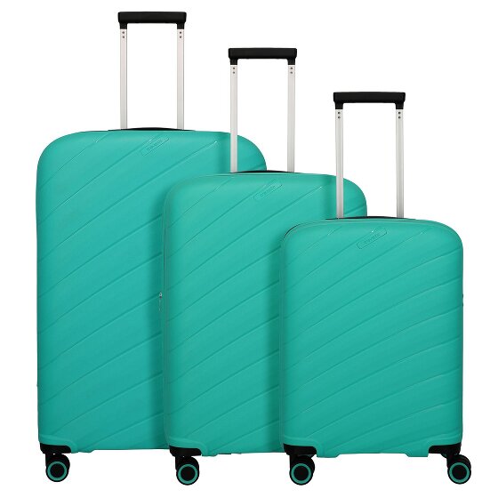 Travelite Burano 4 Rollen Kofferset 3-teilig mit Dehnfalte