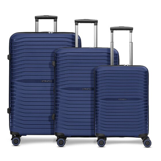 Stratic Shine 4 Rollen Kofferset 3-teilig mit Dehnfalte