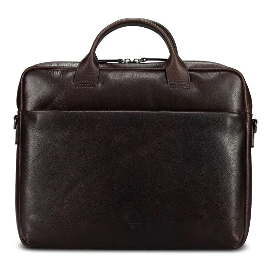 Jost London Aktentasche Leder 38 cm Laptopfach