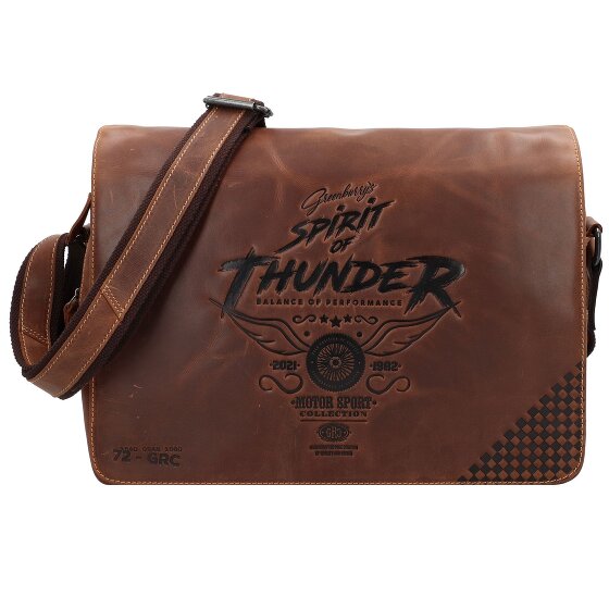 Greenburry Racing Collection Atlanta Aktentaschen Messenger Leder 36 cm