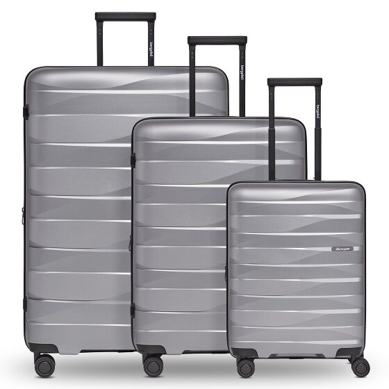 Bergpfeil Travel 4-Rollen Kofferset 3-tlg. mit Dehnfalte