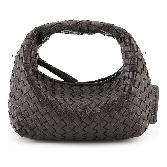 LES VISIONNAIRES Greta Micro weave Handtasche Leder 20 cm