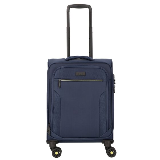 d&n Travel Line 9704 4 Rollen Kabinentrolley S 55 cm mit Dehnfalte